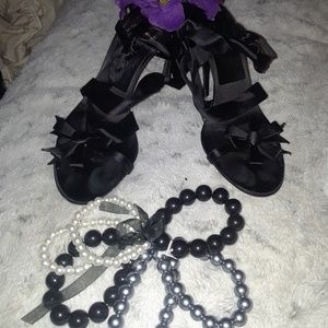 Vintage authentic Givinchy  3" heels wrap around